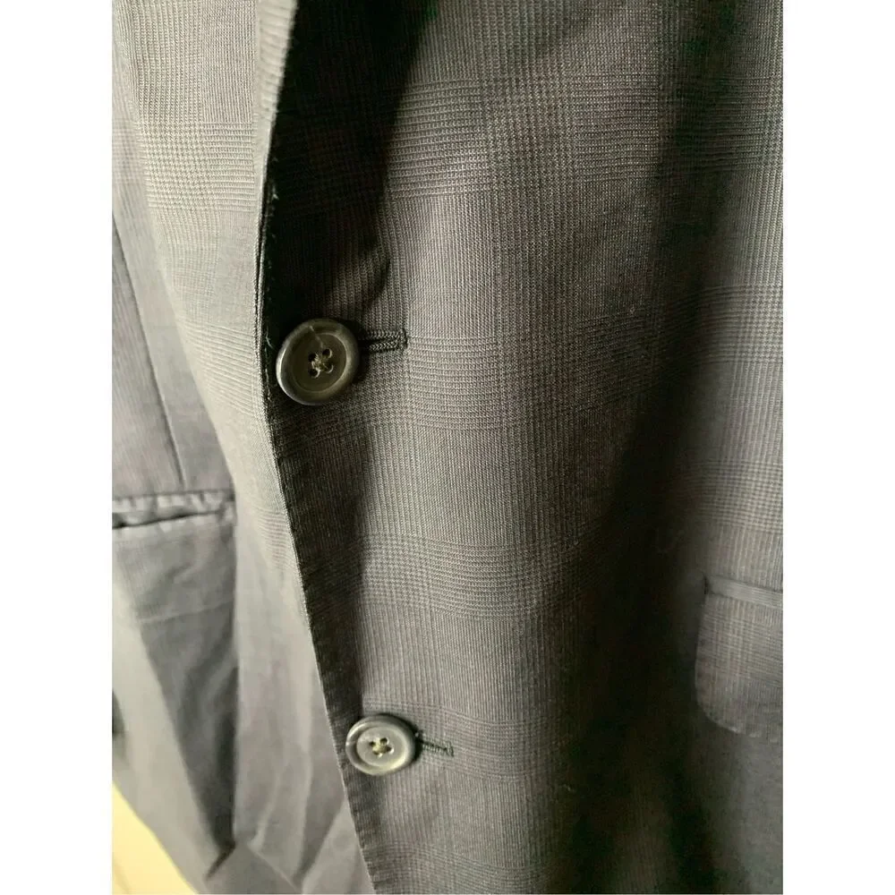 Peter Millar 100% wool blazer suit jacket navy double vented men's size 44R
